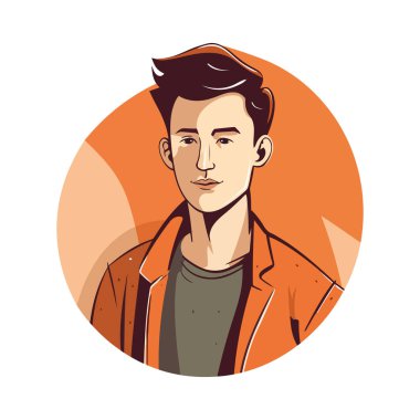 Beyaz takım elbiseli, gülümseyen iş adamı