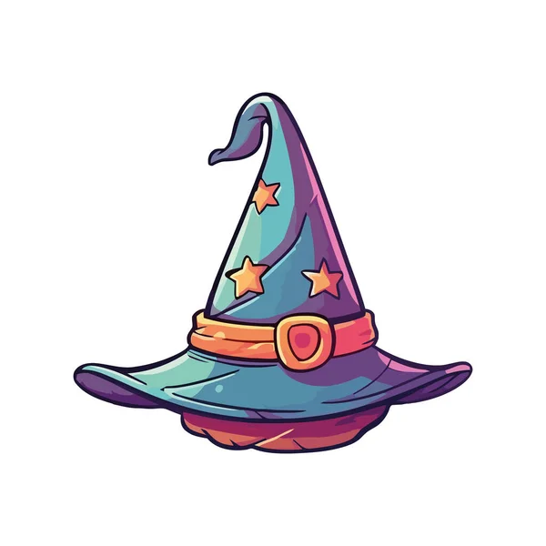 Brujas Sombrero Diseño Ilustración Aislado — Vector de stock