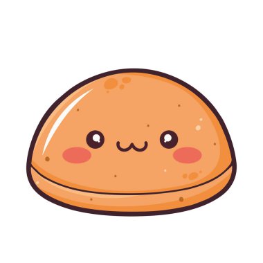 Neşeli kurabiye tasarımı beyazın üstünde