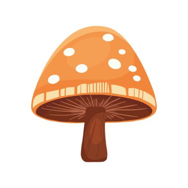 Beyaz üzerine kırmızı mantar tasarım vektörü