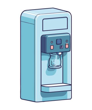 Su ikonu izole edilmiş modern mutfak ikonu dağıtıcısı