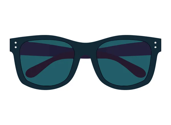 Moderna Solglasögon Ram Speglar Sommar Elegans Ikon Isolerad — Stock vektor