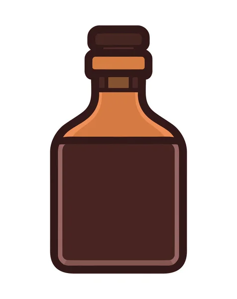 Icono Botella Medicina Vector Diseño Símbolo Sanitario Aislado — Vector de stock