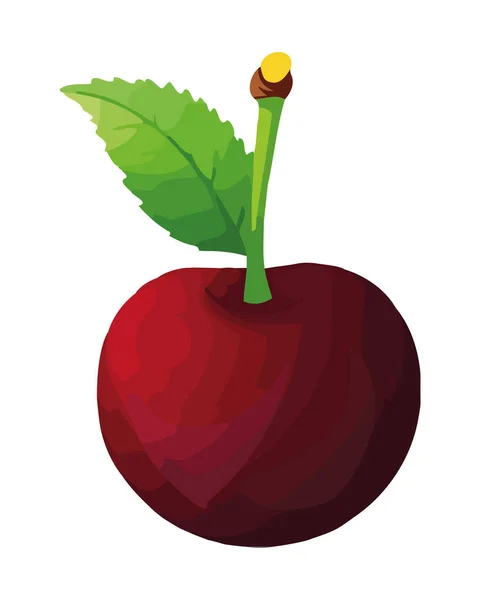 Fresh Organic Fruit Ripe Juicy Icon Isolated — Stock Vector