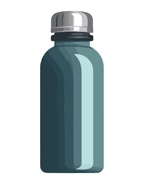 Icono Botella Acero Diseño Vectorial Aislado Icono Forma Aislada — Vector de stock