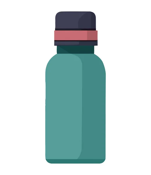 Agua Botella Equipo Ilustración Icono Aislado — Vector de stock