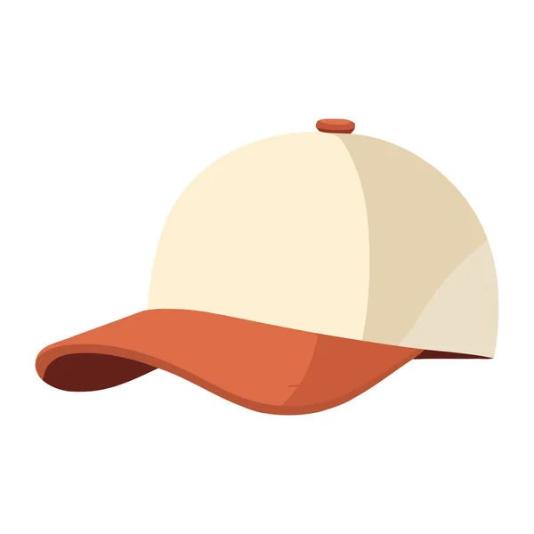 Baseballová Čepice Sportovní Ikona Styl Izolovaný — Stockový vektor