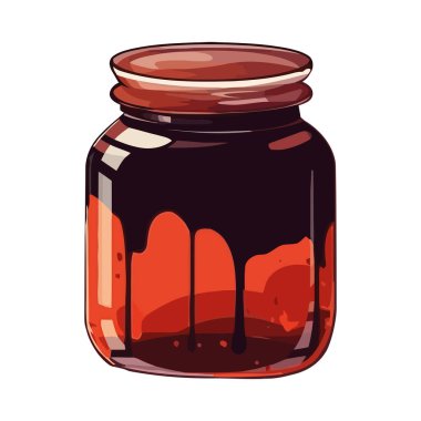 Gurme tatlı ikonu üzerine organik bal damlası.