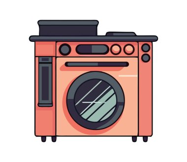 Modern simge bulaşık makinesi simgesini sembolize eder