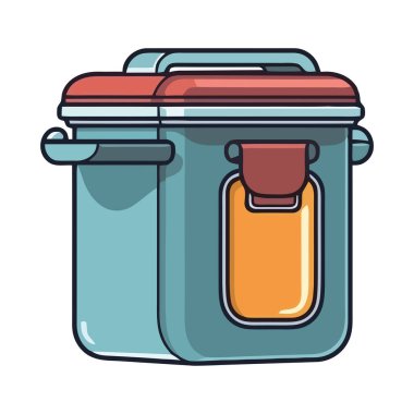 Kullanıcı simgesi izole edilmiş mutfak plastik konteynırı