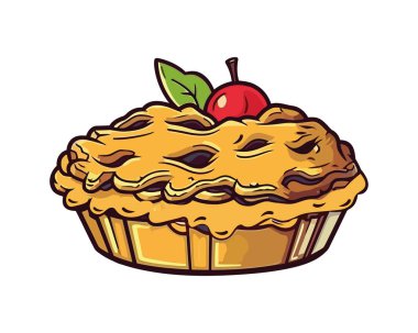 Taze böğürtlen ikonlu gurme keki.