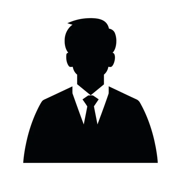 Silhouette Leadership Success Corporate Businessman Icon Isolated — Stock Vector