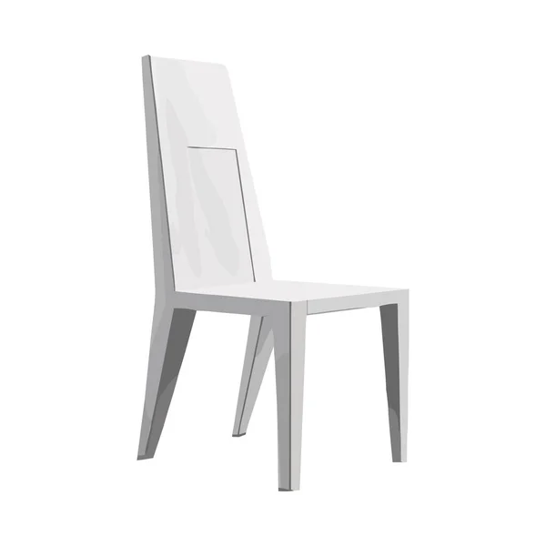 Eleganter Stuhl Modernen Wohnbereich Ikone Isoliert — Stockvektor
