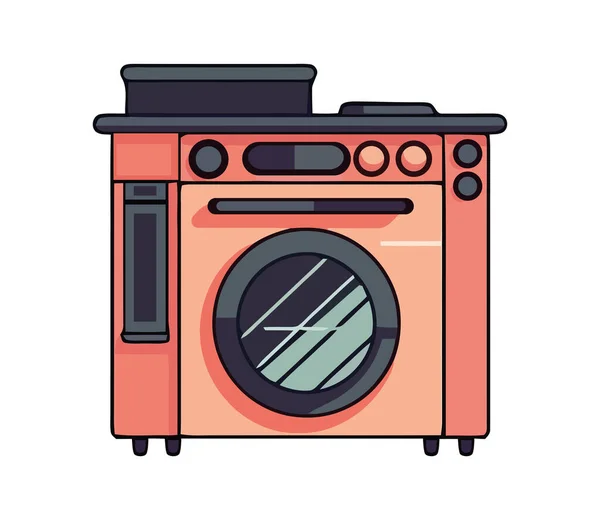 Modern Icon Symbolizes Dishwasher Appliance Icon Isolated — Stock Vector