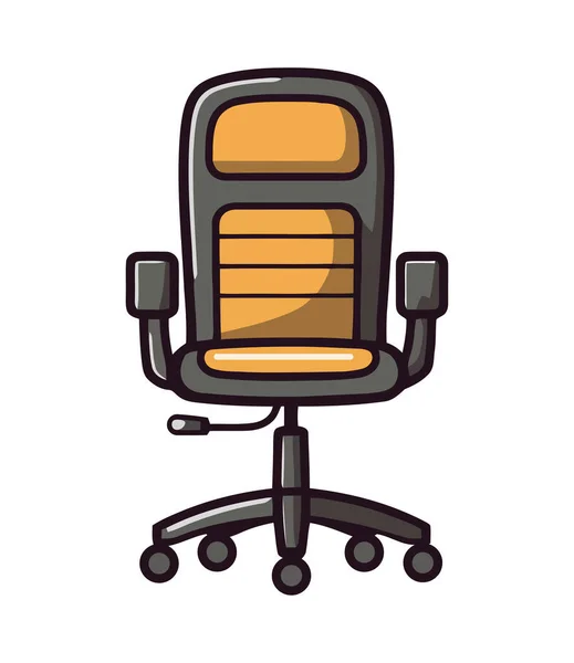 Wygodny Fotel Projekt Dekoracji Ikona Izolowane — Wektor stockowy