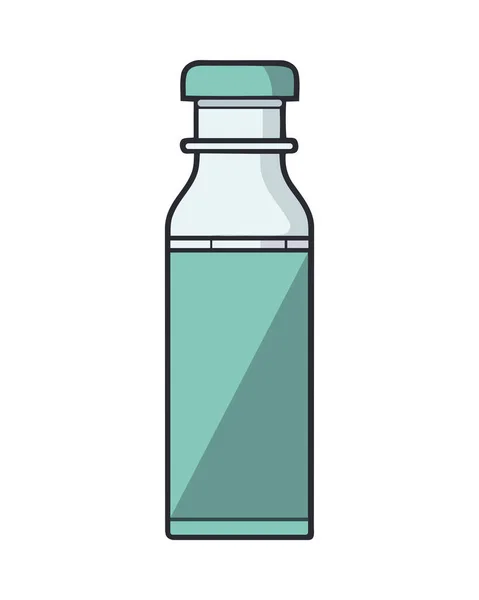 白色背景图标玻璃瓶隔离 — 图库矢量图片