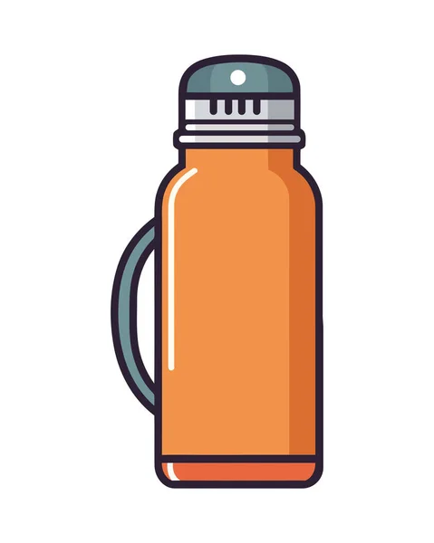 Thermos Icon Handle Isolated — Stock Vector