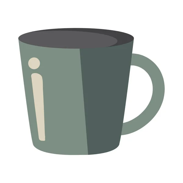 Kaffekopp Vektor Design Isolerad Bakgrund Ikon Isolerad — Stock vektor