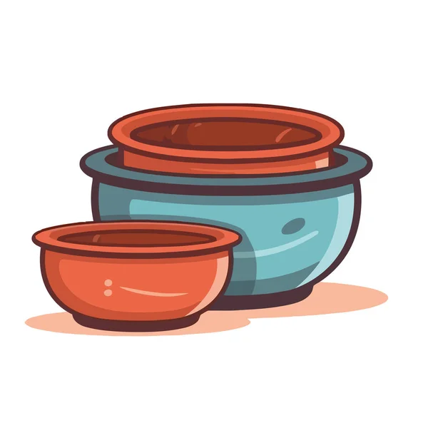 Earthenware Kitchenware Icon Isolated — Stock Vector