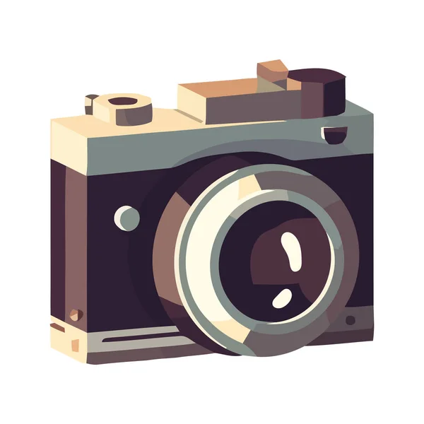 Vybavení Fotoaparátu Zachycuje Moderní Ikonu Fotografie Izolované — Stockový vektor