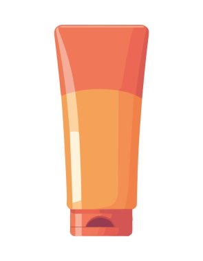 Plastik kapta nemlendirici tüp, güzellik ürünü simgesi izole