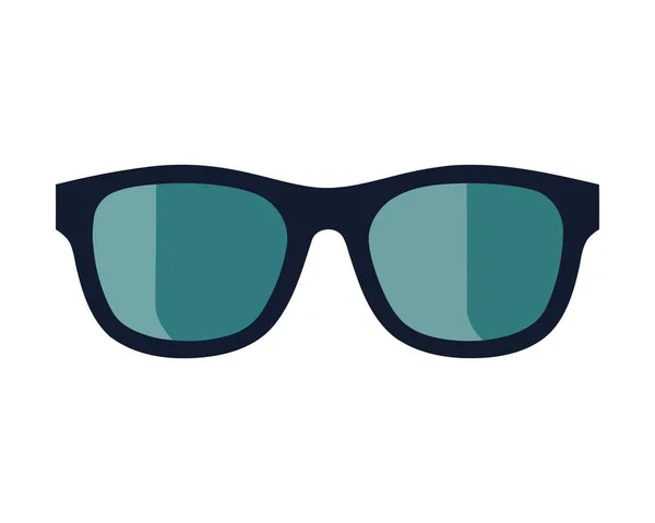 Elegante Óculos Moldura Ícone Elegância Moderna Isolado — Vetor de Stock