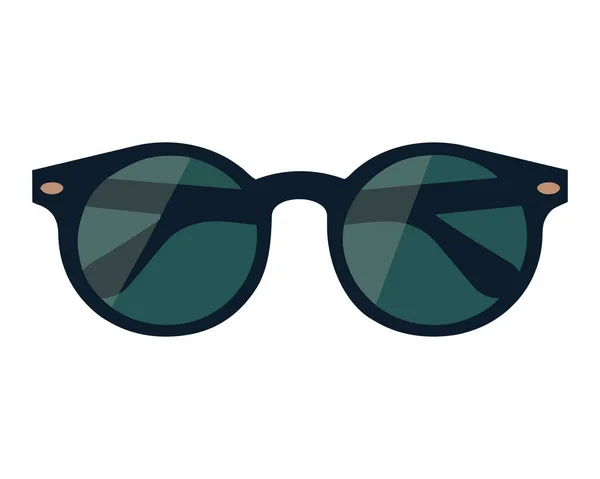 Elegante Óculos Reflete Verão Ícone Elegância Isolado — Vetor de Stock