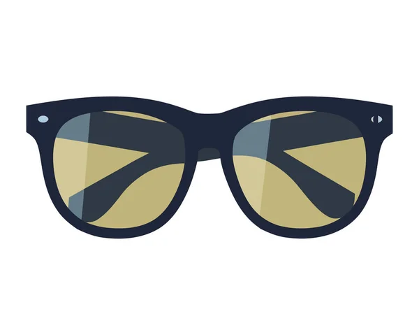 夏日防晒图标的时髦眼镜隔离 — 图库矢量图片