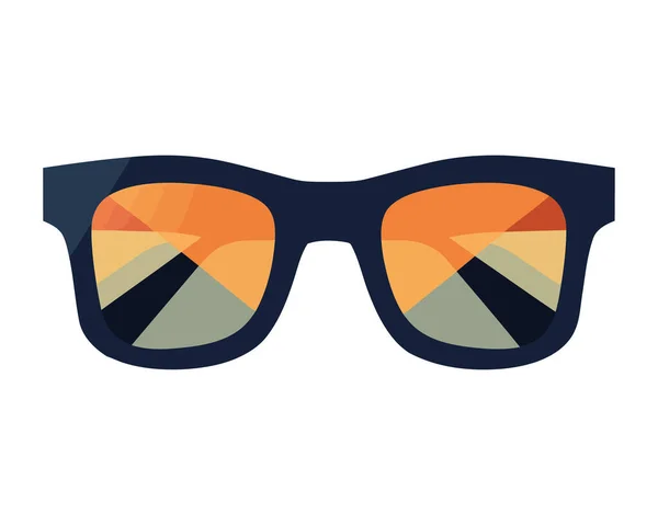 Gafas Sol Moda Para Icono Protección Solar Aislado — Archivo Imágenes Vectoriales