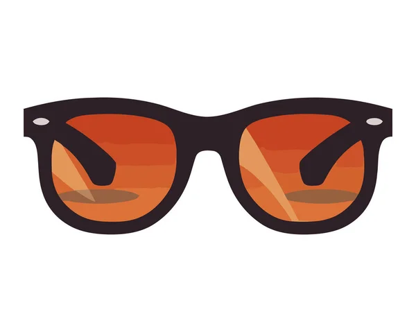 Gafas Moda Para Icono Protección Solar Verano Aislado — Vector de stock