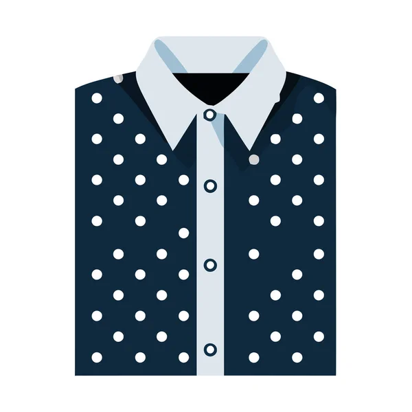 Moderní Módní Muži Elegantní Obchodní Košile Ikona Izolované — Stockový vektor