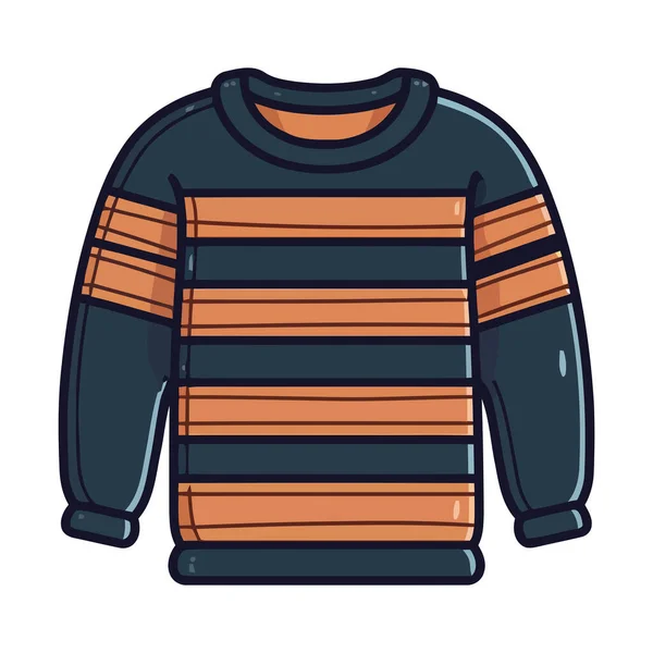 줄무늬 스웨터 아이콘에 — 스톡 벡터