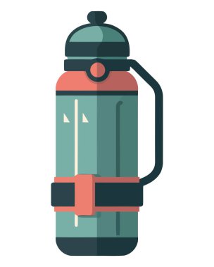 şişe ve ekipman beyazın üstünde