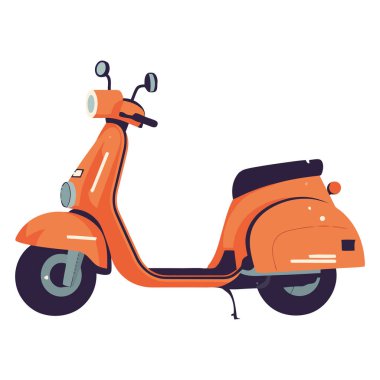 Beyaz yerine turuncu motosiklet tasarımı