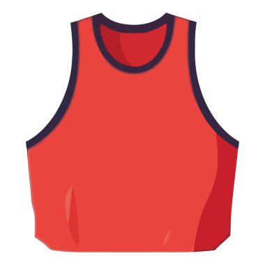 Beyaz yerine kırmızı atlet.