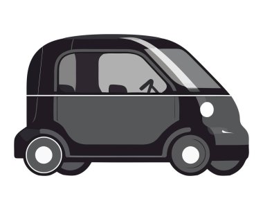 siyah araba illüstrasyonu beyaz üzerine