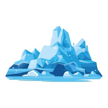 Buzdan dağlar beyazı gösteriyor