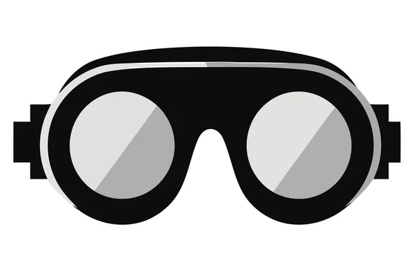 Moderne Zonnebril Ontwerp Boven Wit — Stockvector
