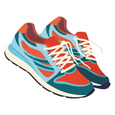 Modern renkli spor ayakkabılar beyazdan üstündür.