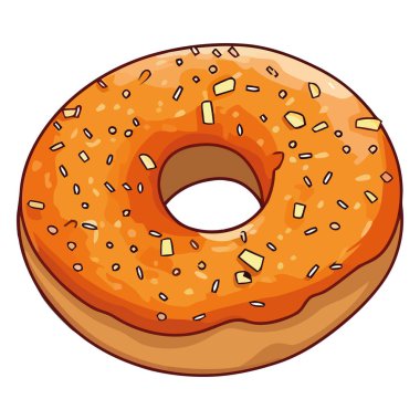 Beyaz yerine tatlı çörek tasarımı