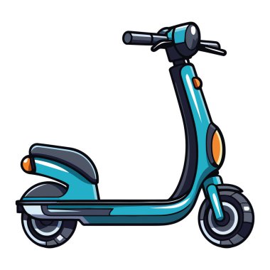 Beyaz yerine mavi elektrikli kaykay tasarımı