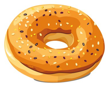 Beyaz yerine tatlı çörek tasarımı