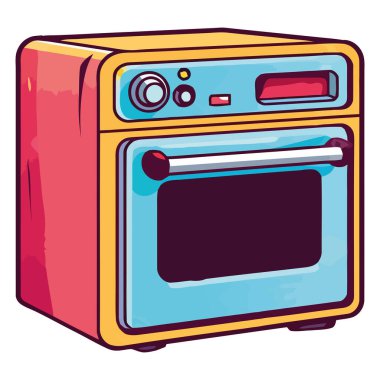 Mutfak fırını tasarımı beyaz üzerine