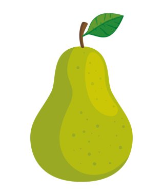 armut meyvesi taze organik ikon izole