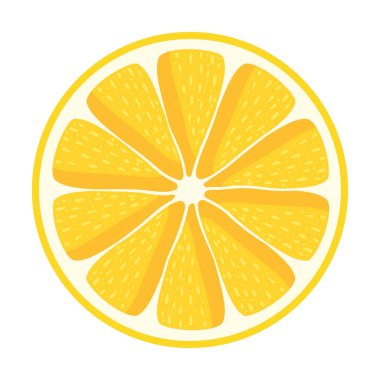 Beyaz arkaplan simgesinde yarı portakal meyvesi izole