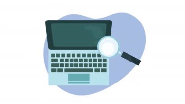 dizüstü bilgisayar taşınabilir aygıt animasyonu 4k video canlandırması