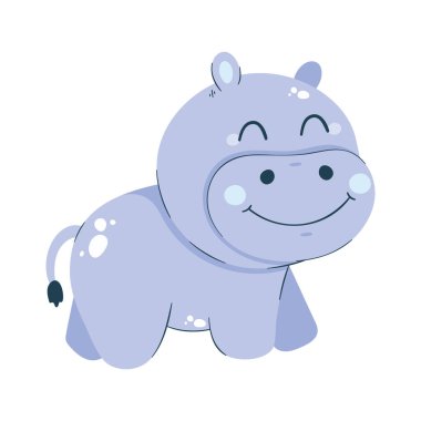 Beyaz yerine tatlı su aygırı çizimi