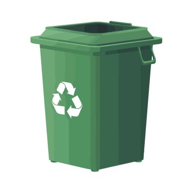 Çöp kutusu dizaynını beyazdan geri dönüştürme