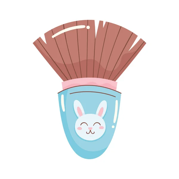 Make Brush Rabbit White — Stockový vektor