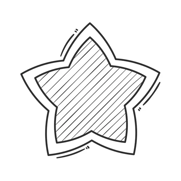 Beyaz Yerine Sevimli Yıldız Tasarımı — Stok Vektör